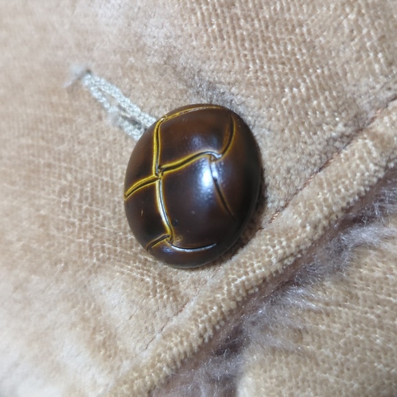 Shipton Fur Lined Jacket Vintage 70s Size Large in Tan - Picture 4 of 9